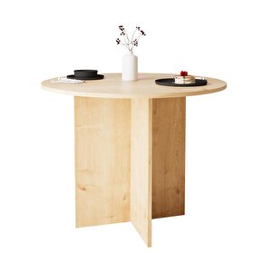Bimossa L0110 Linet Yuvarlak Yemek Masası Salon Mutfak Masası 4 Kişilik – Safir