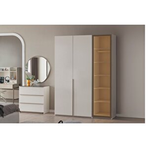Lobby Sağ Reflekte 3 Kapılı Gardırop