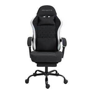 Adore Gaming Throne Oyuncu Koltuğu - Siyah/gri Kumaş 62x117-127x62 Cm