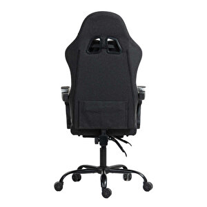Adore Gaming Throne Oyuncu Koltuğu - Siyah/gri Kumaş 62x117-127x62 Cm