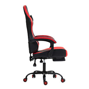Adore Gaming Throne Oyuncu Koltuğu - Siyah/kırmızı S.deri 62x117-127x62 Cm