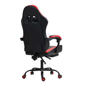 Adore Gaming Throne Oyuncu Koltuğu - Siyah/kırmızı S.deri 62x117-127x62 Cm