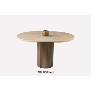 Açılır Yuvarlak Hilton Mdf Masa Mutfak,salon,yemek Odası Masası