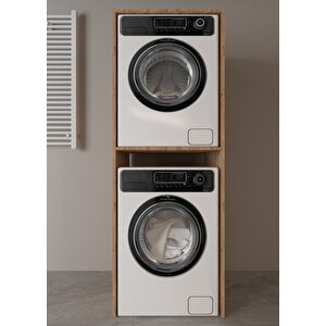 Safir Meşe Çekmecesiz Çamaşır Makinesi Dolabı