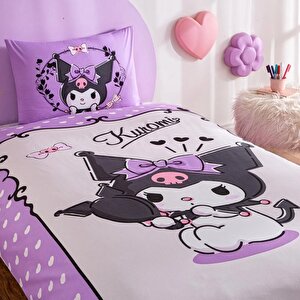 Lisanslı Kuromi Tek Kişilik Pamuk Nevresim Takımı