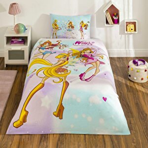 Lisanslı Winx Magic Tek Kişilik Pamuk Nevresim Takımı
