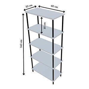 5 Raflı Çevir-kur Ayakkabılık Metal Gövde Çok Amaçlı Raf Ünitesi Antre, Balkon, Banyo Uyumlu Dolap