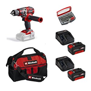 Tp-cd 18/80 Li Bl Solo Darbesiz Vidalama + 2 X 4 Ah Akü Ve 32 Parça Uç Seti (45/29 Kumaş Çanta)
