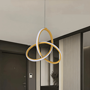 Eskitme Modern Ultra Beyaz Ledli Sarkık Ledli Avize Led Avize