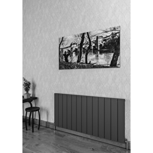 Di̇gi̇su 600x1040 Mm Si̇yah Dekorati̇f Alümi̇nyum Radyatör