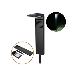 Hl-5176 10w Solar Bahçe Armatür Güneş Enerjili Led Kazıklı Çim Armatürü Bahçe Aydınlatma-günışığı