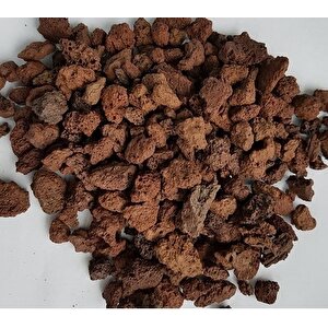 Akvaryum Taşı 1 Kg 5-10 Mm Akvaryum Pomzası Teraryum Taşı Kırmızı Pomza Lav Taşı Volkanik Cüruf