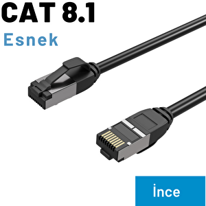 Irenis Cat8 İnce Ftp Lsnh Ethernet Patch Kablo, 10 Metre 10 Metre