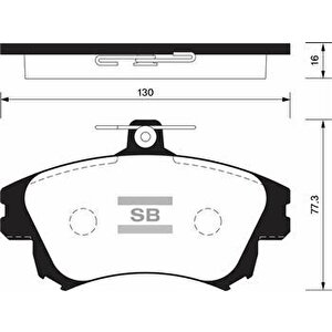 Ön Balata Carisma 1995-2006 Colt 1.5 2004-2012 Volvo S40 1.6-1.8-1.9-2.0-2.0t 1995-2004