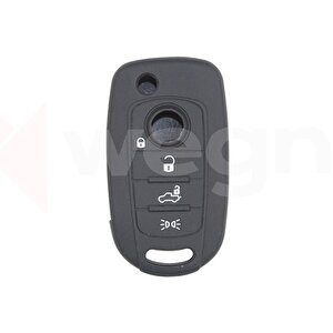 Kontak Anahtar Kumanda Koruyucu Kilif Si̇li̇kon Fiat Egea Cronos 500x Si̇yah