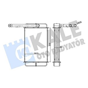 Kalorifer Radyatoru Transit 2.0 2.5d 85 92 T12 T15 92 00 Brazing