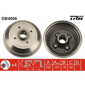 Arka Fren Kampanasi Corsa A 83-92 -corsa B-tigra A 93-02 Abs Si̇z