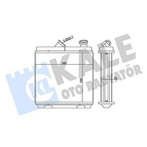 Kalori̇fer Radyatörü Brazi̇ng Astra F-calibra A-vectra A Şaşi 174x174x42