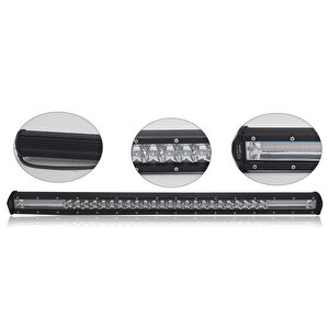 100cm Offroad Sis Lambası Beyaz-amber Çakarlı 100cm 324w Adet 12-30v / Lass306