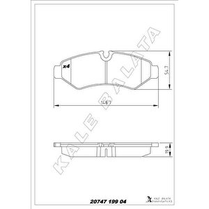 Fren Balatasi Arka Mercedes Sprinter B907 B910 18 Tek Teker