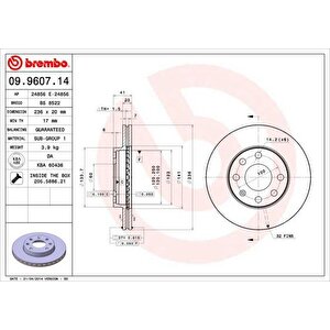 Ön Fren Aynasi Corsa B-astra F-vectra A-ascona C-combo B 94-01 Aveo-kalos 03 246x19.9x4dlxhavali 90511111-93182291-93281952