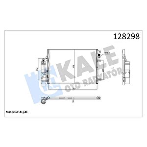 Kli̇ma Kondenseri̇ Kurutucu İle Clio Ii-kng 97-01 1-2-1.4-1.5dci-1.6-1.9 514x376x16
