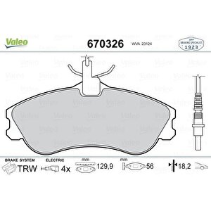 Ön Balata Partner-berlingo 07/96 Xsara 04/97 P306 05/93-05/01 Fi̇şli̇