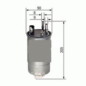 Yakit Fi̇ltresi̇ Opel Meriva 1.3 Cdti 05-10 X