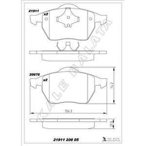 Di̇sk Fren Balatasi Ön Bora 1998-2005-golf Iii-iv-new Beetle 1999-2010-passata3 1996-2003-tt 98-06