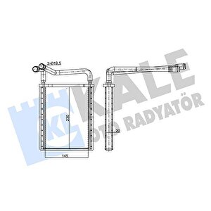 Kalori̇fer Radyatörü Hyundai Accent Era 1.4l G4ee 06-10 1.6l G4ed 06-10 1.5l Crdi Dizel 06- - Al Emi̇nyum