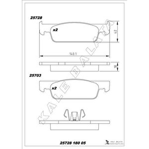 Ön Fren Balata Renault Clio Iv 12 Dacia Logan Ii 12 Sandero Ii 12