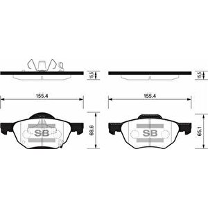 Ön Fren Balata Honda Accord 2.0l 2.4l K20 K24 2.2l Cdti 03-