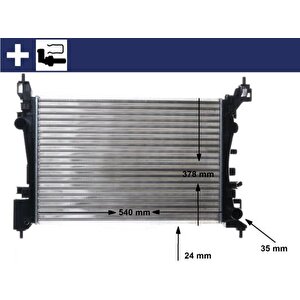 Motor Su Radyatörü Opel Corsa D-corsa E 1.2-1.4 A12xer A12xel B12xel A14xer B14xer 11 540x378x23