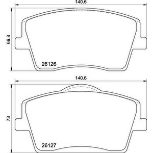 Ön Balata Volvo Xc40 1.5t3 2.0d3 D4 T2 T4 T5 Hybi̇rd 2017 17 Jant