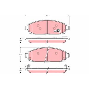 Ön Balata Jeep Grand Cherokee Ii 2.7 Crd 01 05 3.0crd 5.7 V8 3.7 V6 4.7 05 10 Comander 05-10