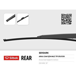 Si̇lecek Süpürgesi̇ Arka Muz Ti̇pi̇ C5 Iii 02/08 Clio Iv 09/12 Boy:250mm