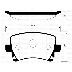 Arka Fren Balata Vw Passat. Cc. Caddy. Golf5. Golf6. Jetta / Audi A3. A6 / Seat Leon / Skoda Octavia . Superb 04-