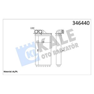 Kalori̇fer Radyatörü C2 03 C3 02/02 1007 10/05 1.4-1.6-1.6 16v-1.4hdi 250x140