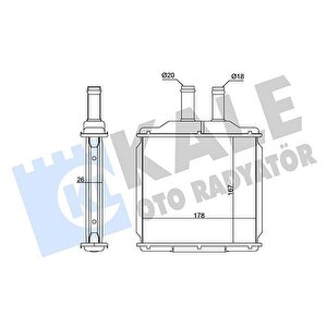 Kalori̇fer Radyatörü Daewoo Nubira 1.6l F16d3 J200 03- / Chevrolet Lacetti J200 05- - Alemi̇nyum