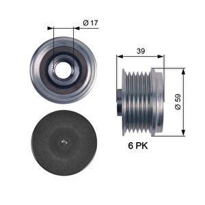 Şarj Di̇namo Alternatör Kasnaği Astra H-corsa C-d-comboc-d-meriva-tigra-doblo-fiorino-punto-palio- 1.0-1.2-1.4-1.3 Cdti