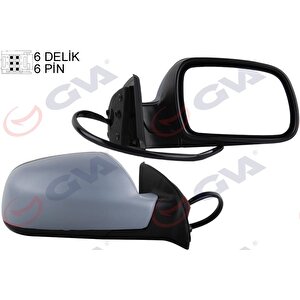 Diş Di̇ki̇z Aynasi Sağ 307 02 Elektri̇kli̇ Isitmali Astarli Sensörlü Konveks 6 Fi̇ş Vm-207ehpsr