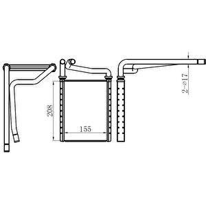 Kalorifer Radyatoru Brazing Toyota Auris-corolla 154x212x22 At/mt Sanzuman