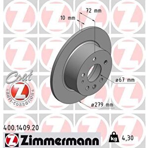 Fren Diski Arka Mercedes W115 C123 S123 W116 W126 W123