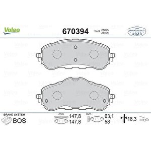 Ön Fren Balatasi 283mm Astra L 21 Combo E 18 Berlingo 18 Partner 18 308 Ii-iii 13 Rifter 18
