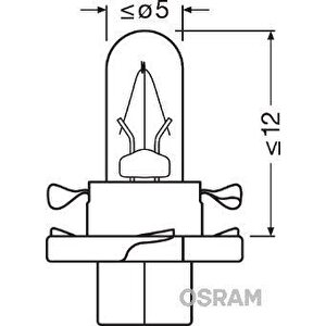 Ampul 12v 1.2w Pls Soketli Gosterge - Si̇yah -