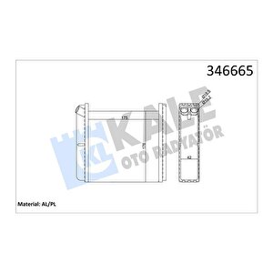 Kalori̇fer Radyatörü Astra F-calibra A-vectra A 175x195x40