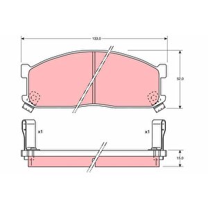 Ön Balata Kia Besta 2.2d 96 Besta 2.7d 99 Mazda E2000 E2200 91-03