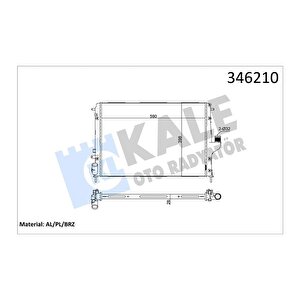Radyatör Dacia Duster 10 Logan 05 1.5 Dci̇ Mek.şanz. / Ac Al/pl/brz