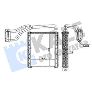 Kalorifer Radyatoru Arka Transit V363 14 17 Custom V362 14 17