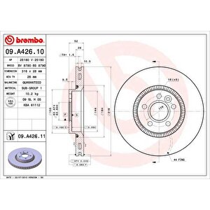 On Fren Disk Aynasi Havali S60 Ii - 10 15 S80 Ii 08 14 V60 I 10 15 V70 Iii 10 15 Xc70 Ii 07 14 V60 06 14 Ford S-max 10 15 Galaxy 10 15 2.0 Ecoboost - 2.2 Tdci / Freelander 2 3.2
